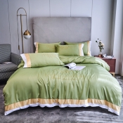 Lovely Cosy Letter Print Green Bedding Set