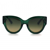 Lovely Chic Big Frame Design Green Sunglasses