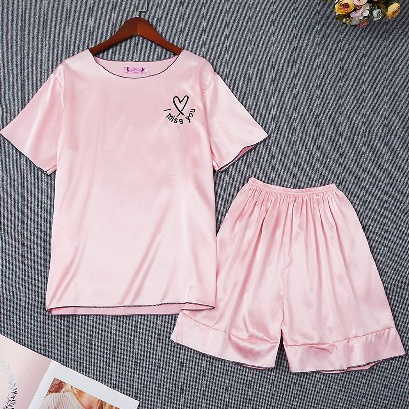 

Lovely Casual O Neck Letter Pink Sleepwear