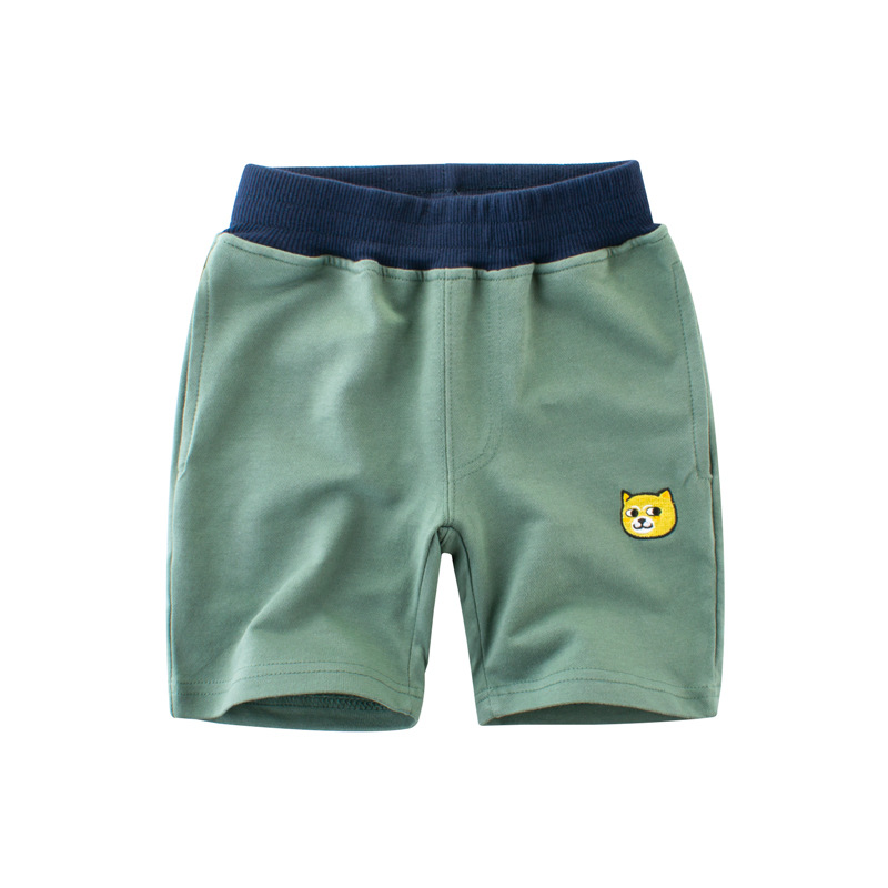 

Lovely Trendy Patchwork Green Boy Shorts