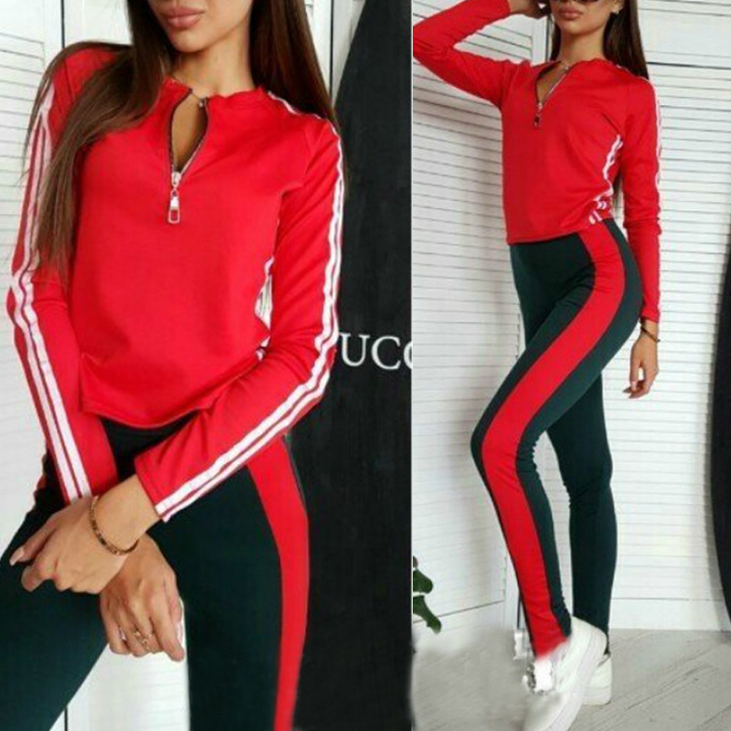 

Lovely Trendy Patchwork Red Loungewear