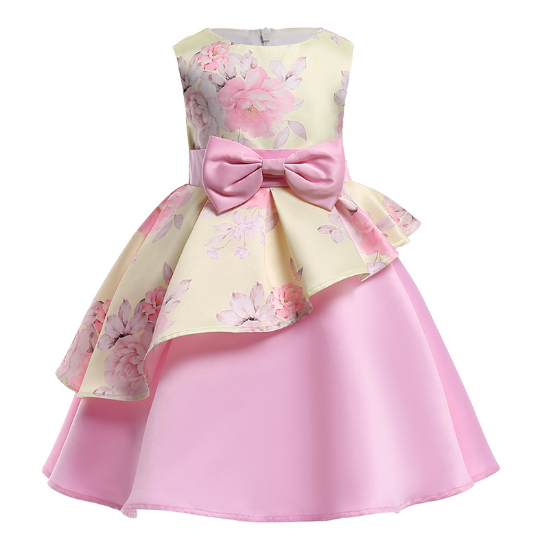 

Lovely Sweet Patchwork Yellow Girl Knee Length Dress