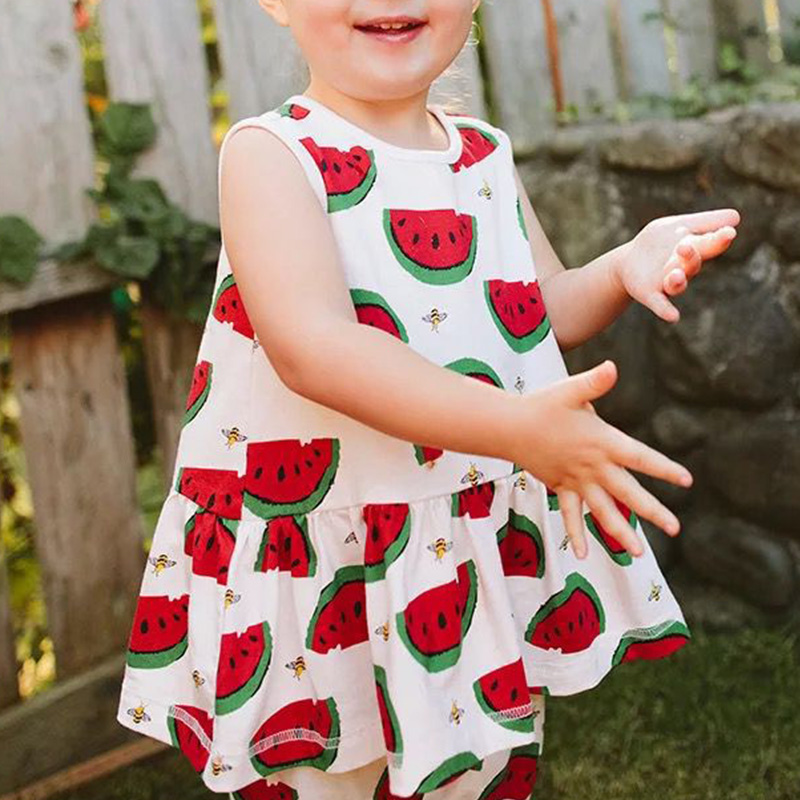 

Lovely Sweet Print White Girl Two-piece Pants Set