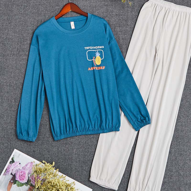 

Lovely Leisure Print Blue Sleepwear