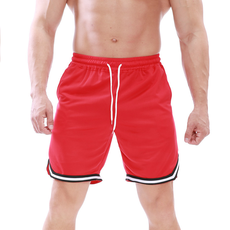 

Lovely Sportswear Patchwork Red Shorts