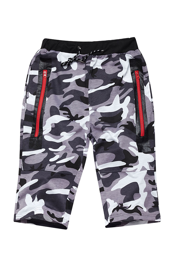 

Lovely Trendy Print Light Grey Shorts