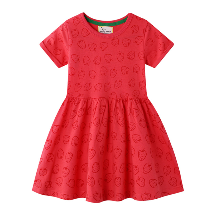 

Lovely Trendy Fold Design Red Girl Knee Length Dress