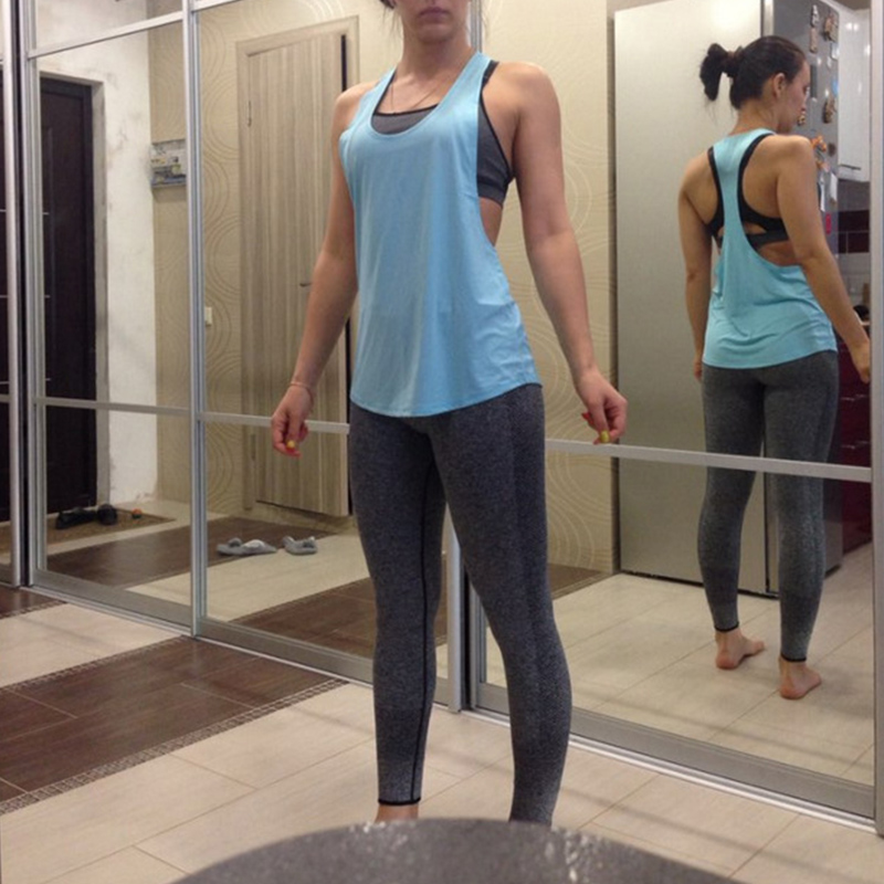 

Lovely Sportswear Hollow-out Baby Blue Camisole