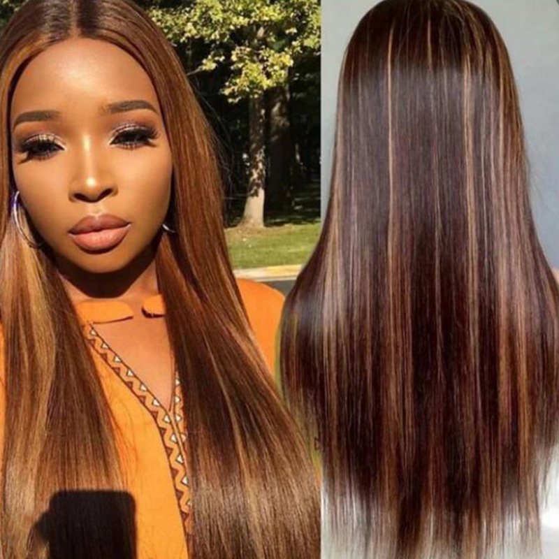 

Lovely Trendy Long Brown Wigs