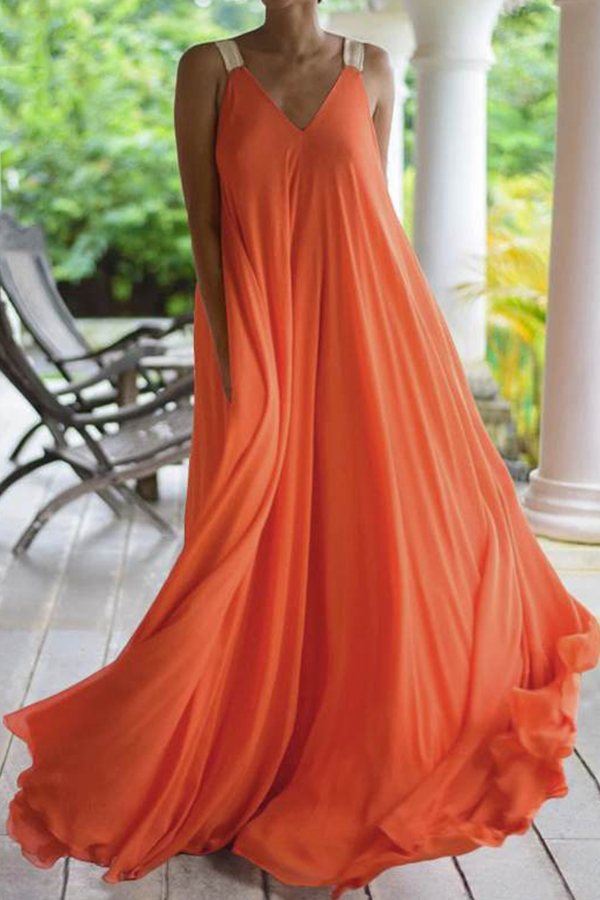 

Lovely Bohemian Backless Croci Maxi Dress