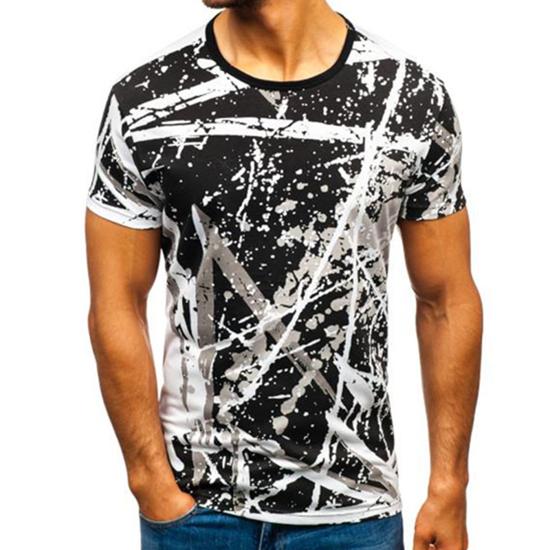 

Lovely Casual O Neck Print White T-shirt