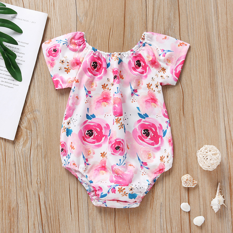 

Lovely Sweet Print Watermelon Red Girl One-piece Romper