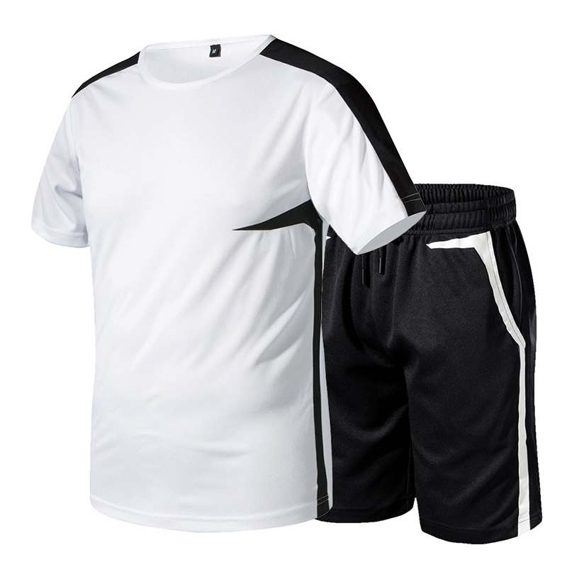 

Lovely Sportswear Patchwork White Two-piece Shorts Set