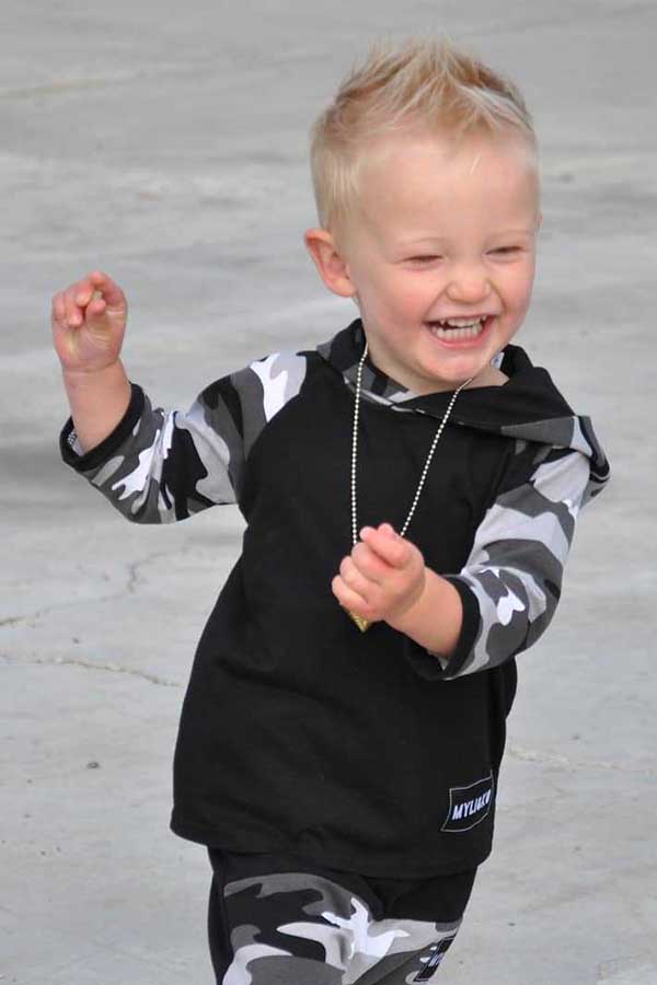 >boys two piece >         lovely casual patchwork black boy two