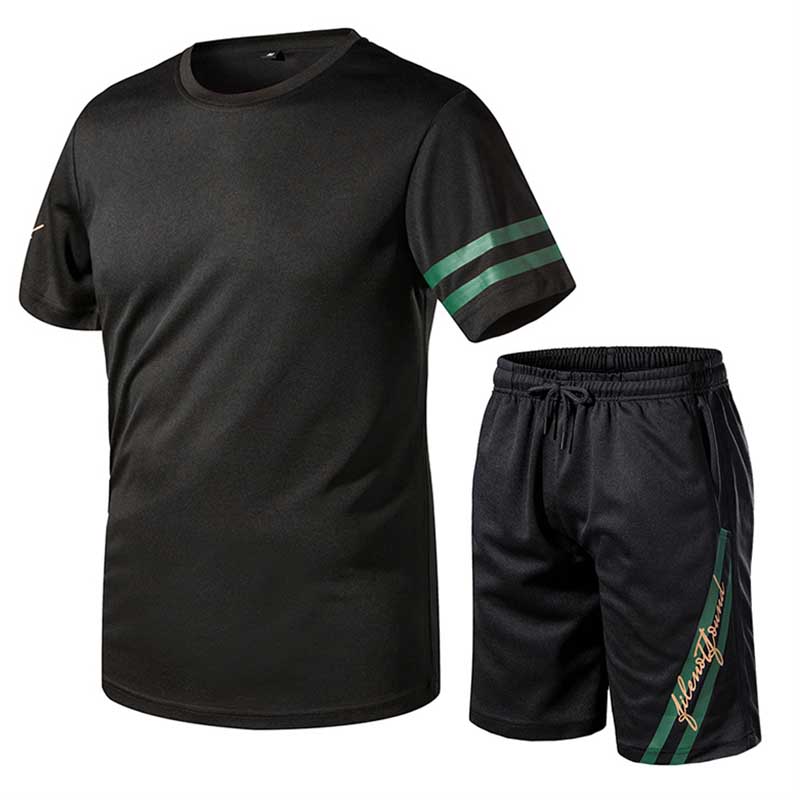 

Lovely Sportswear Patchwork Black Two-piece Shorts Set