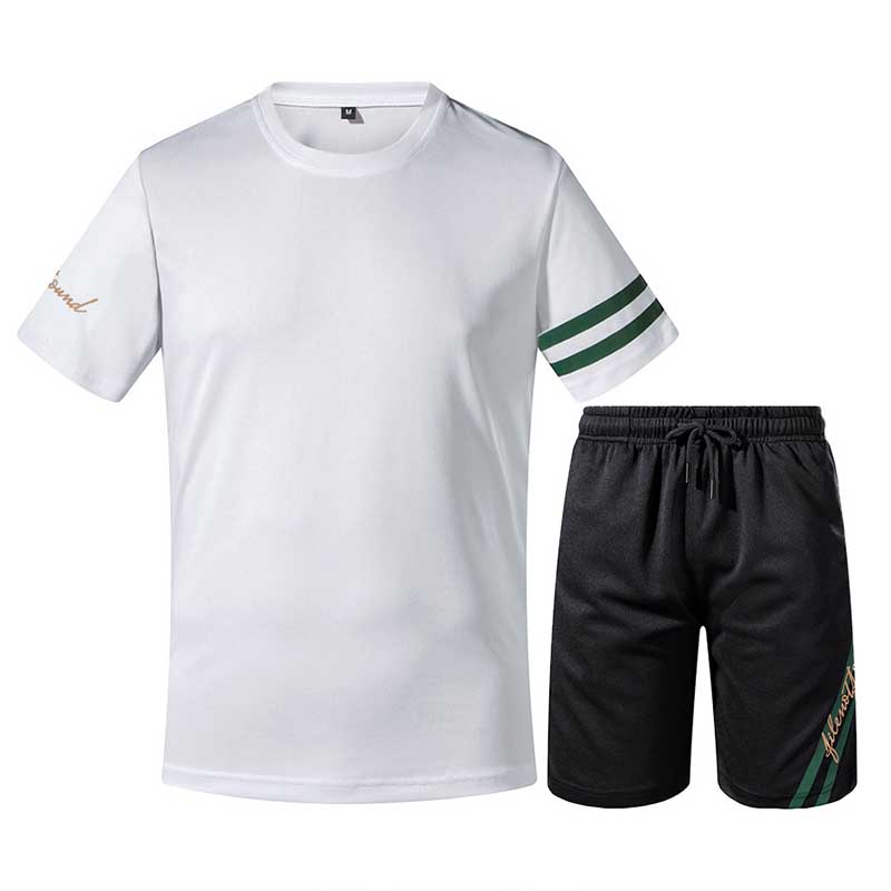 

Lovely Sportswear Patchwork White Two-piece Shorts Set