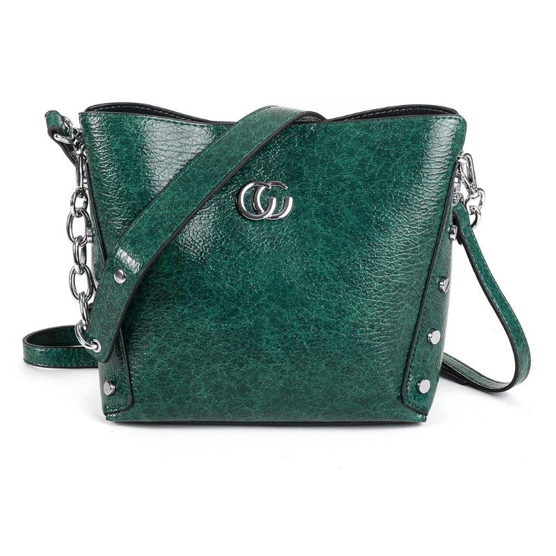 

Lovely Chic Basic Green Messenger Bag