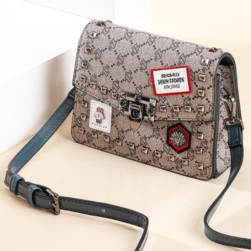 

Lovely Trendy Print Blue Crossbody Bag