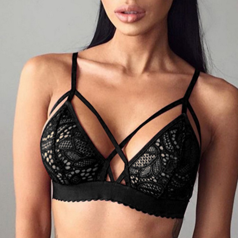 

Lovely Sexy Hollow-out Black Bras