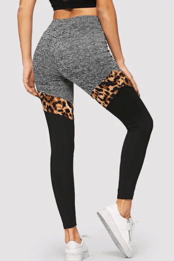 

Lovely Sportswear Patchwork Black Pants