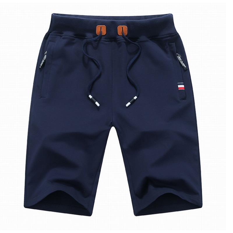 

Men Lovely Leisure Lace-up Blue Shorts