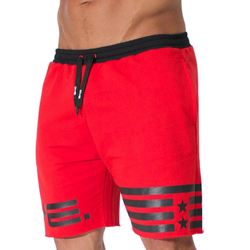 

Lovely Sportswear Lace-up Red Shorts