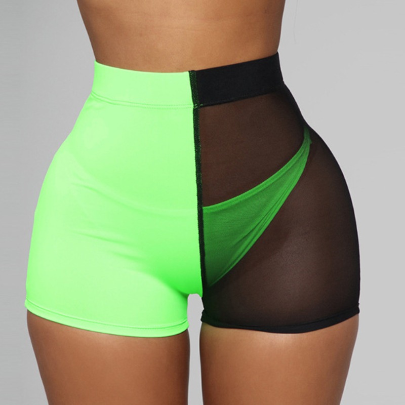 

Lovely Sportswear Patchwork Green Shorts