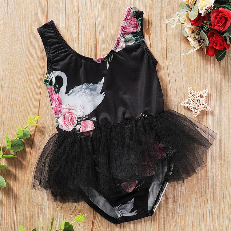 

Lovely Print Black Girl One-piece Swimsuit