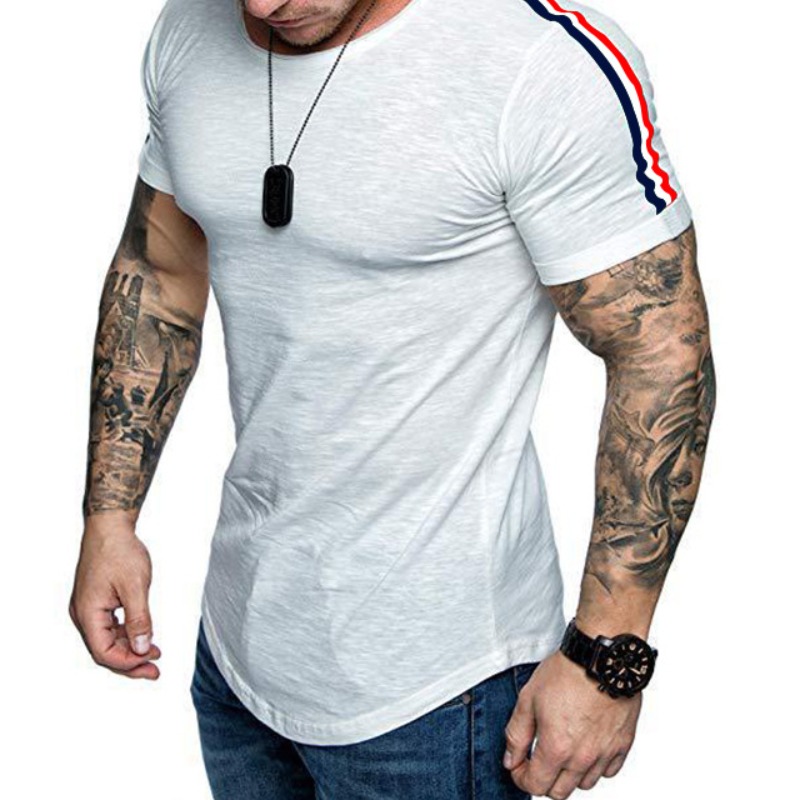 

Lovely Sportswear Patchwork White T-shirt
