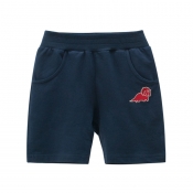 Lovely Casual Pocket Patched Blue Boy Shorts