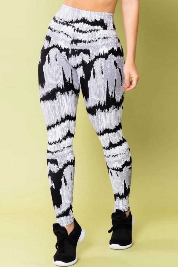 

Lovely Sportswear Print White Plus Size Pants