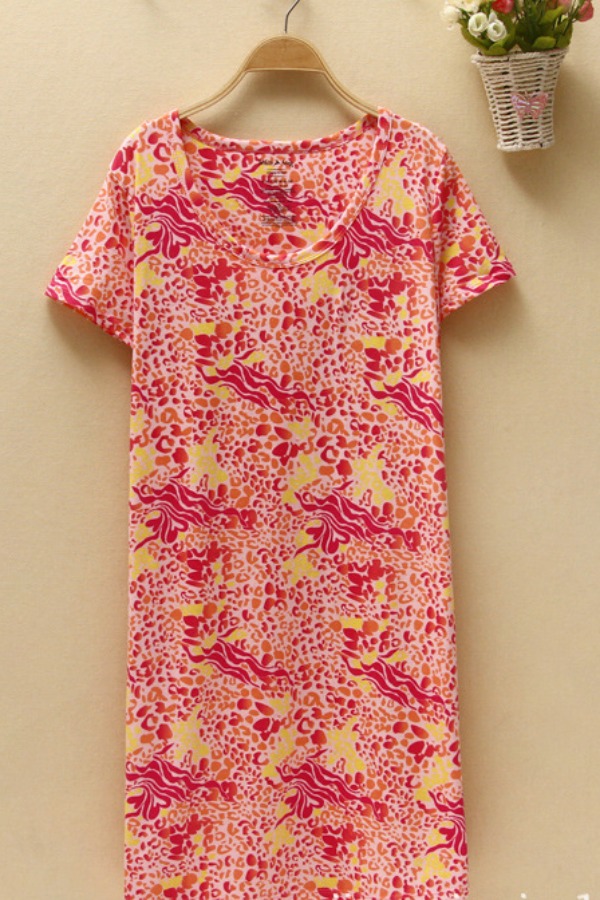 

Lovely Leisure O Neck Leopard Print Sleepwear