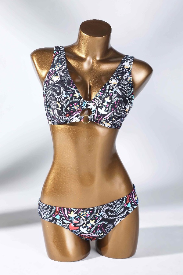 

Lovely Print Multicolor Two-piece Swimsuit, Multi