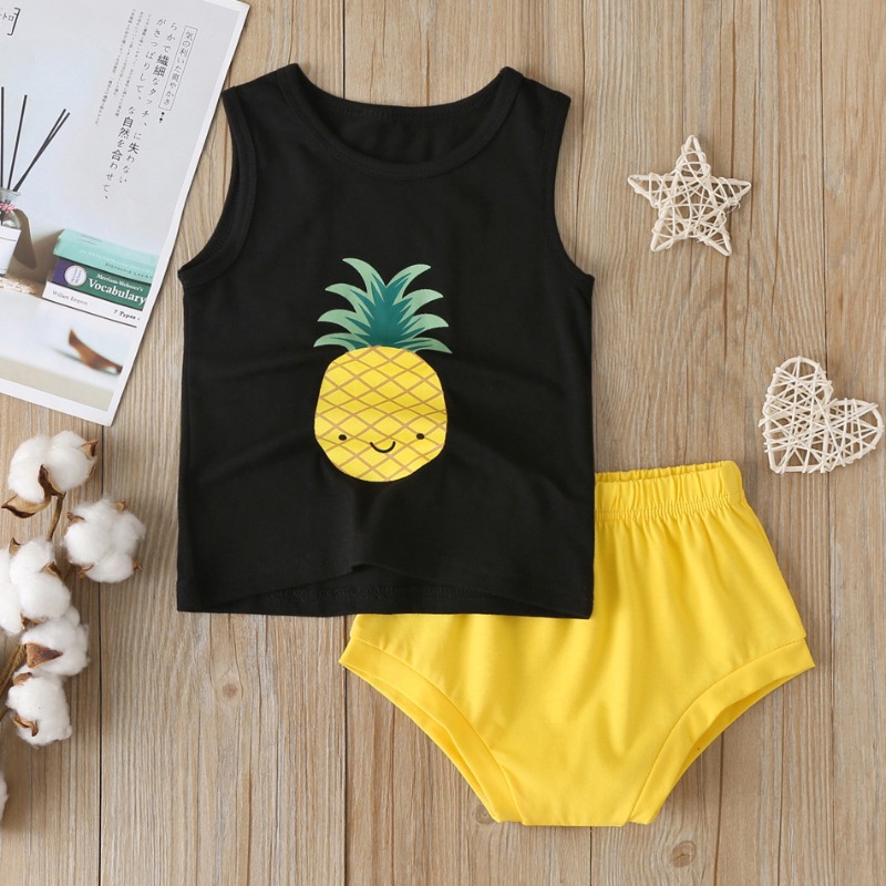 

Lovely Casual Print Black Girl Two-piece Shorts Set