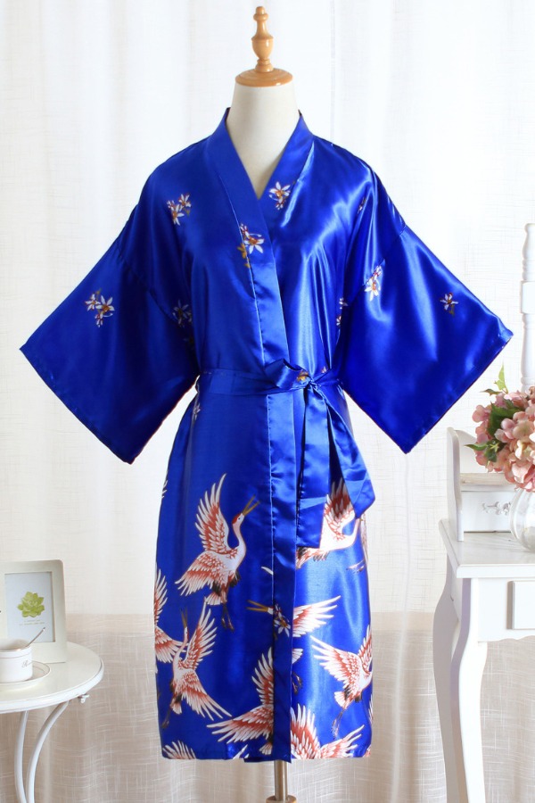 

Lovely Leisure V Neck Print Royalblue Sleepwear