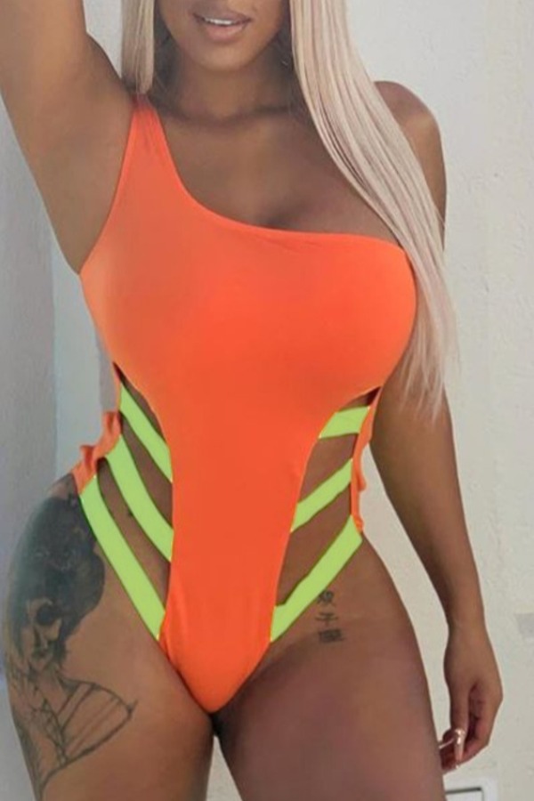 

Lovely Cut-Out Croci One-piece Swimsuit