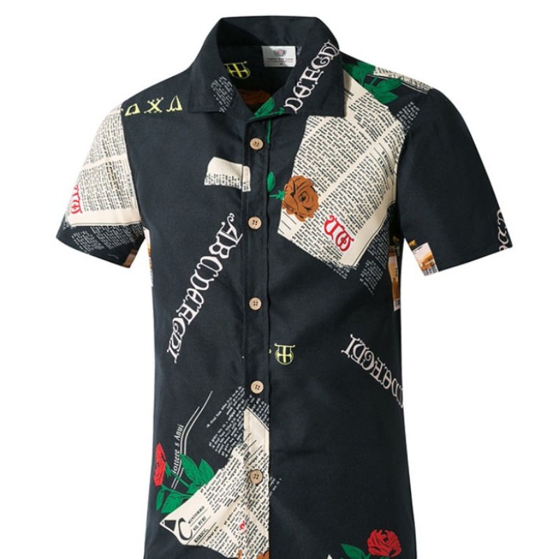 

Lovely Stylish Print Black Shirt