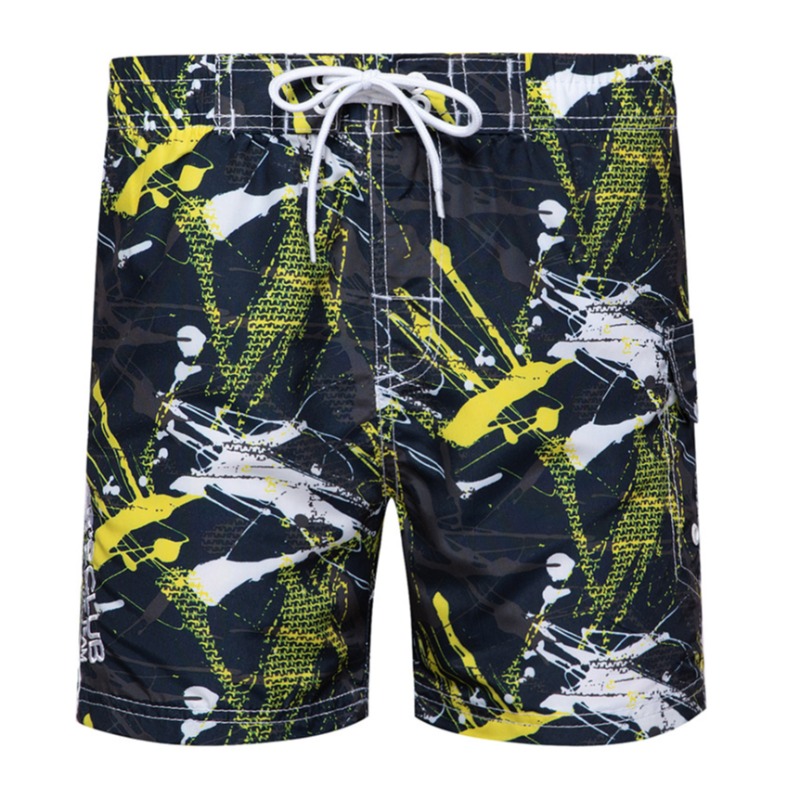 

Lovely Casual Print Yellow Shorts