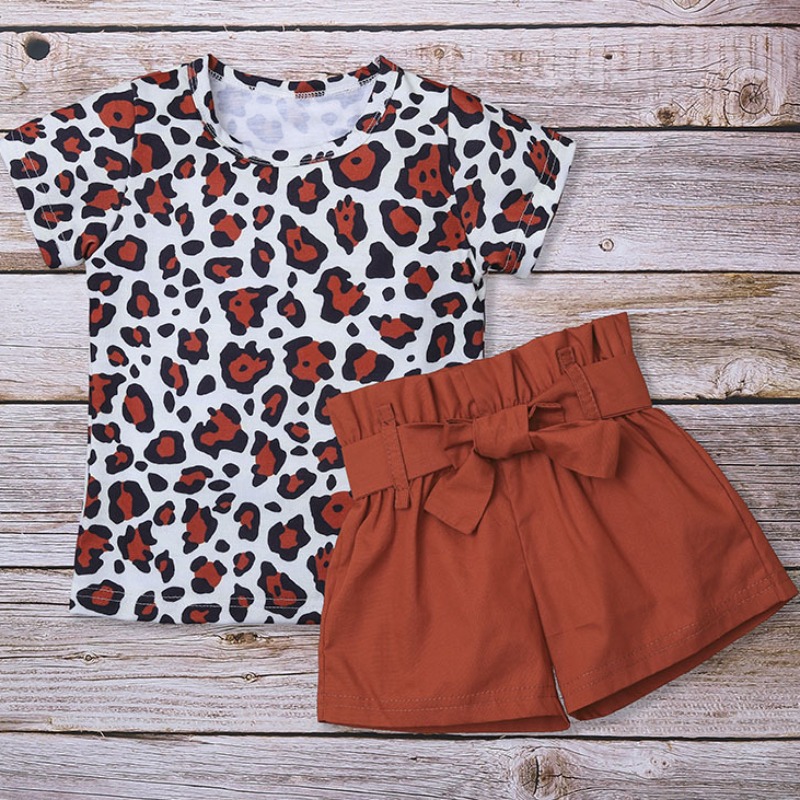

Lovely Casual Print Brown Girl Two-piece Shorts Set