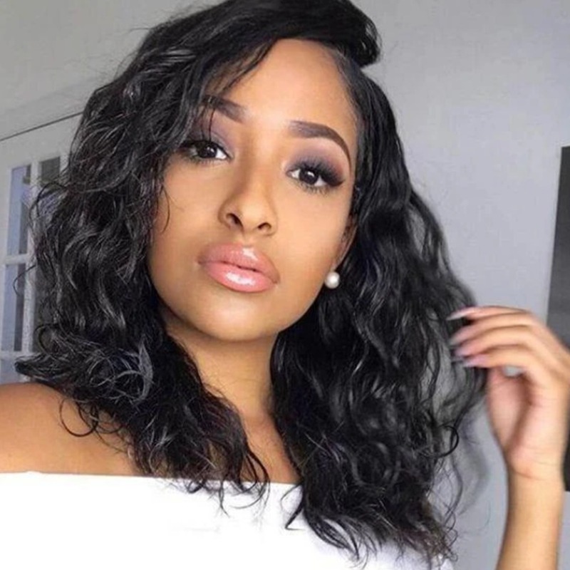 

Lovely Trendy Wavy Black Wigs