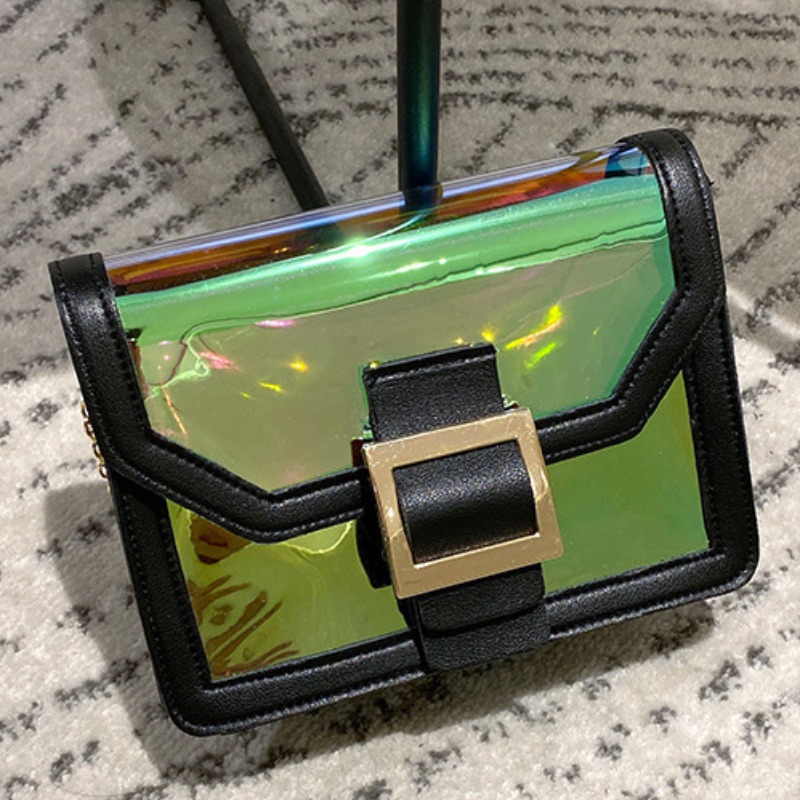 

lovely Stylish Patchwork Black Crossbody Bag