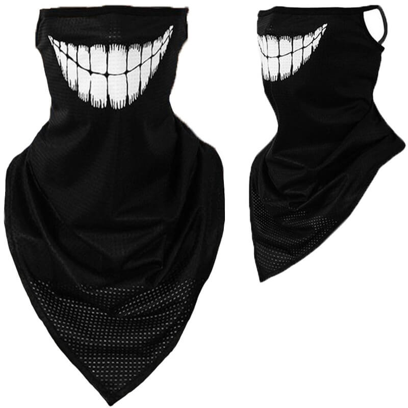 

Lovely Sportswear Print White Face Mask