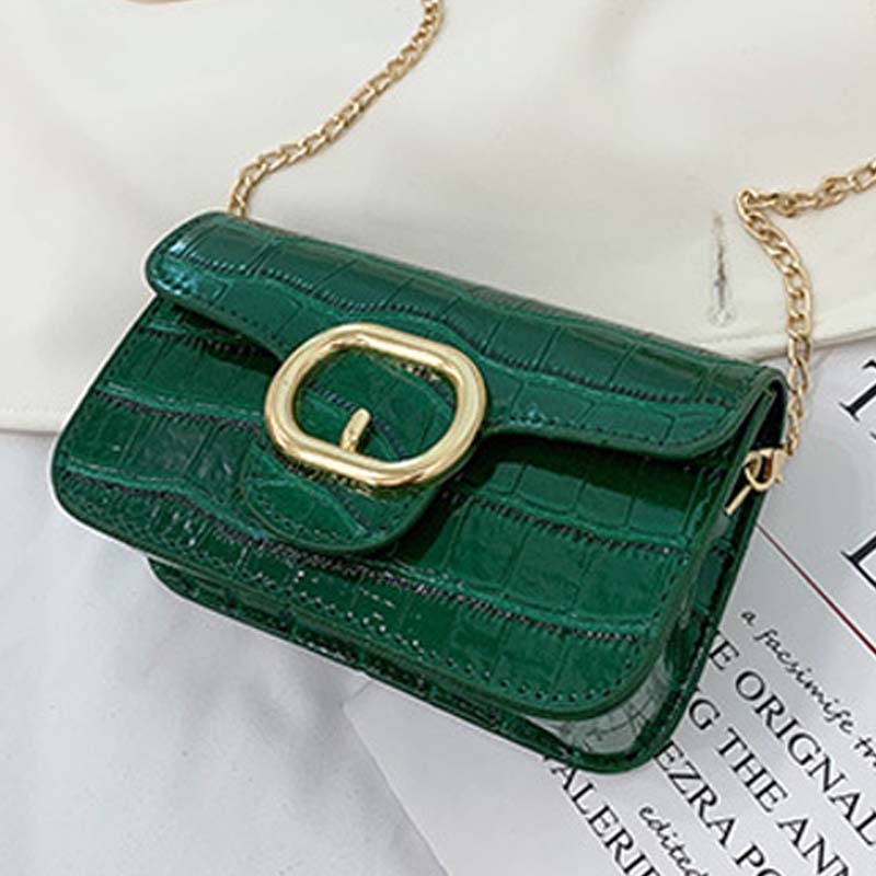 lovely Stylish Chain Strap Green Crossbody Bag_Messenger Bag&Crossbody Bag_Bags_Accessories ...