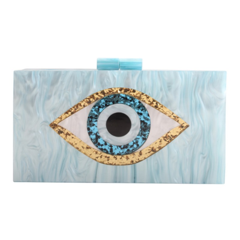 

lovely Chic Eye Blue Crossbody Bag