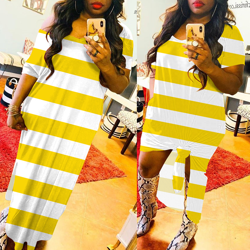 

lovely Chic Striped Yellow Maxi Dress, Yellow stripes