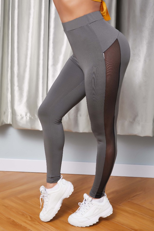 

lovely Sportswear Patchwork Grey Pants