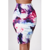 Lovely Trendy Print Multicolor Skirt