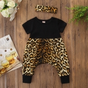 Lovely Stylish Print Black Girl One-piece Jumpsuit