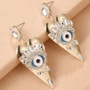 Lovely Trendy Eye Gold Earring