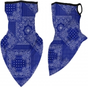 lovely Sportswear Print Navy Blue Face Scarf